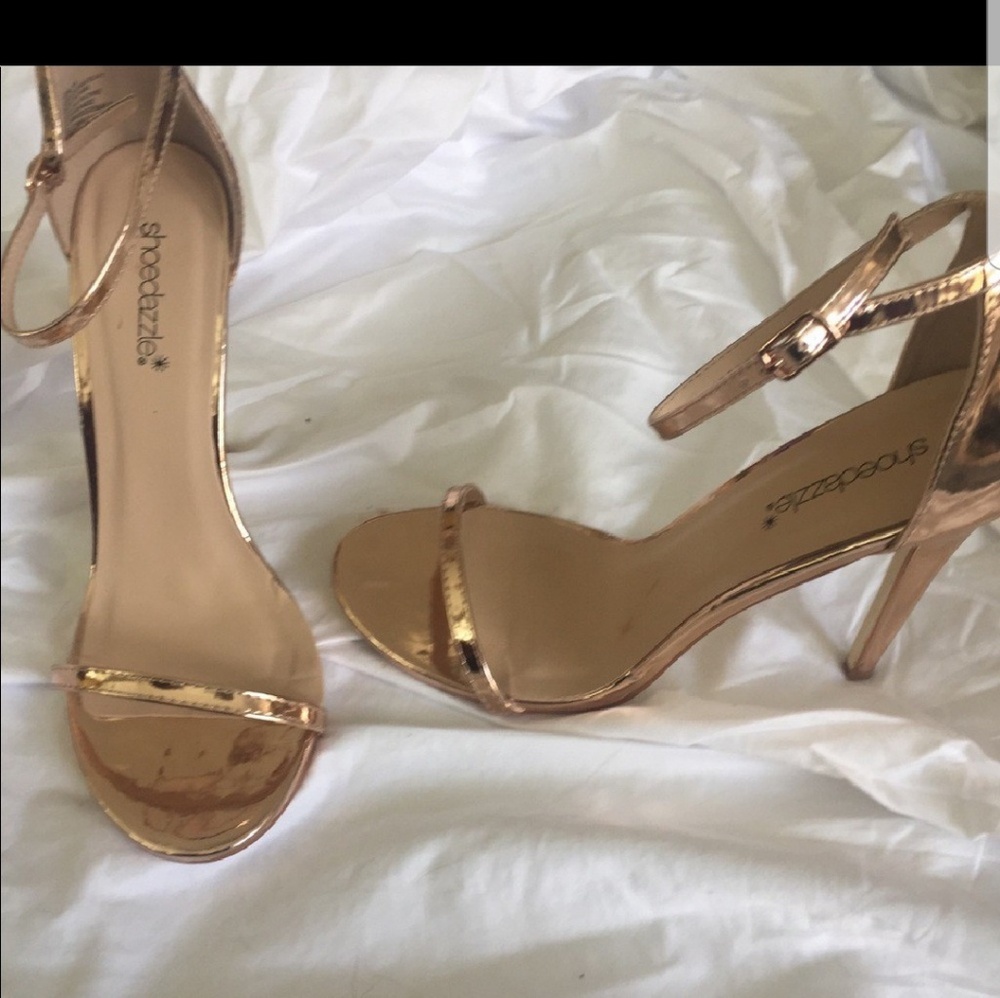Rose gold/ gold heels